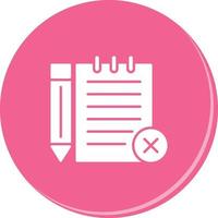 Unchecked Notes Vector Icon