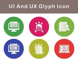 ui y ux vector icono conjunto