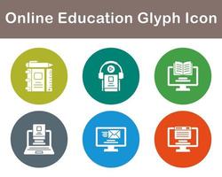 Online Education Vector Icon Set