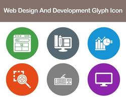 Web Design And Development Vector Icon Set