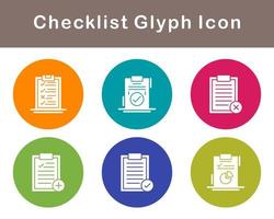 Checklist Vector Icon Set