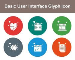 Basic User Interface Vector Icon Set