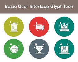 Basic User Interface Vector Icon Set