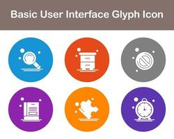 Basic User Interface Vector Icon Set