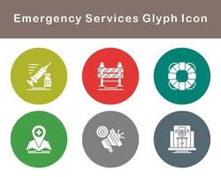 Emergency Services Vector Icon Set