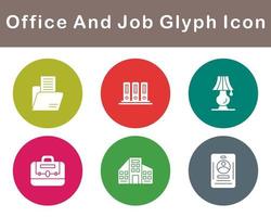 Work Office And Job Vector Icon Set