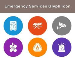 Emergency Services Vector Icon Set