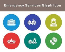 Emergency Services Vector Icon Set