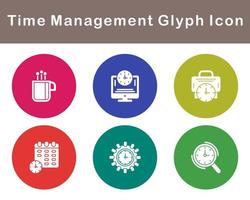 Time Management Vector Icon Set