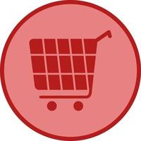 icono de vector de carrito de compras