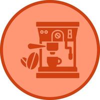 icono de vector de máquina de café