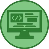 icono de vector de codificación