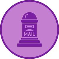 icono de vector de caja de correo