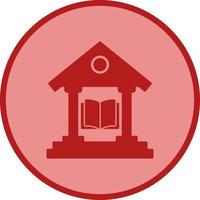 icono de vector de biblioteca