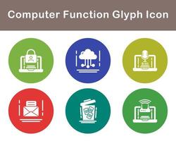 Computer Function Vector Icon Set