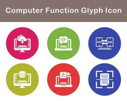 Computer Function Vector Icon Set