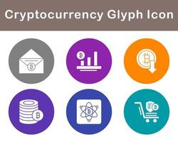 Bitcoin And Cryptocurrency Vector Icon Set