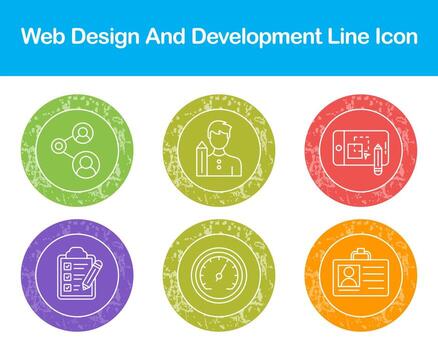 Web Design And Development Vector Icon Set
