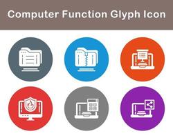 Computer Function Vector Icon Set