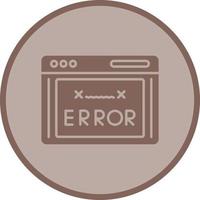 icono de vector de código de error