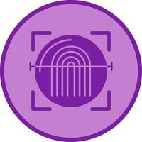 Fingerprint Scanner Vector Icon