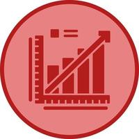 Line Graph Vector Icon