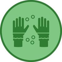 icono de vector de guantes de invierno