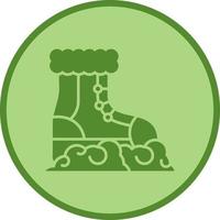 icono de vector de botas de nieve