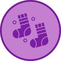 Winter Socks Vector Icon