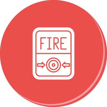 icono de vector de botón de fuego