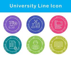 Universidad vector icono conjunto