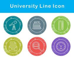 Universidad vector icono conjunto