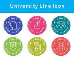 Universidad vector icono conjunto