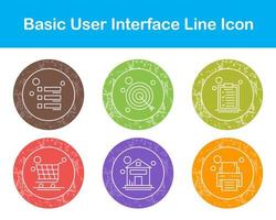 Basic User Interface Vector Icon Set