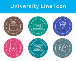 Universidad vector icono conjunto