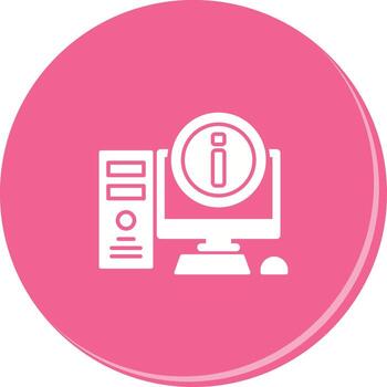 icono de vector de computadora