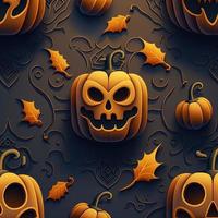 Halloween-themed digital paper and patterns Images of digital paper and patterns that feature pumpkin motifs photo