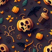 Halloween-themed digital paper and patterns Images of digital paper and patterns that feature pumpkin motifs photo