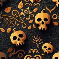 Halloween-themed digital paper and patterns Images of digital paper and patterns that feature pumpkin motifs photo