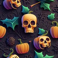 Halloween-themed digital paper and patterns Images of digital paper and patterns that feature pumpkin motifs photo