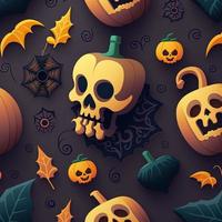 Halloween-themed digital paper and patterns Images of digital paper and patterns that feature pumpkin motifs photo