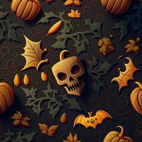 Halloween-themed digital paper and patterns Images of digital paper and patterns that feature pumpkin motifs photo