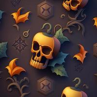 Halloween-themed digital paper and patterns Images of digital paper and patterns that feature pumpkin motifs photo