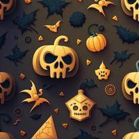 Halloween-themed digital paper and patterns Images of digital paper and patterns that feature pumpkin motifs photo