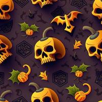 Halloween-themed digital paper and patterns Images of digital paper and patterns that feature pumpkin motifs photo