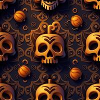 Halloween-themed digital paper and patterns Images of digital paper and patterns that feature pumpkin motifs photo