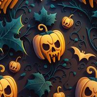 Halloween-themed digital paper and patterns Images of digital paper and patterns that feature pumpkin motifs photo