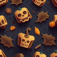 Halloween-themed digital paper and patterns Images of digital paper and patterns that feature pumpkin motifs photo