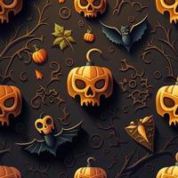 Halloween-themed digital paper and patterns Images of digital paper and patterns that feature pumpkin motifs photo