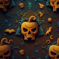 Halloween-themed digital paper and patterns Images of digital paper and patterns that feature pumpkin motifs photo